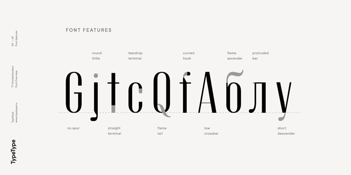 Font features. Font features.