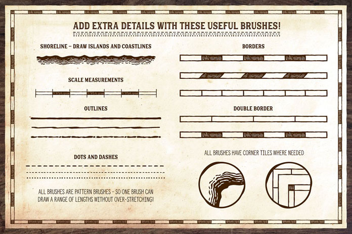Add extra details with these useful brushes.