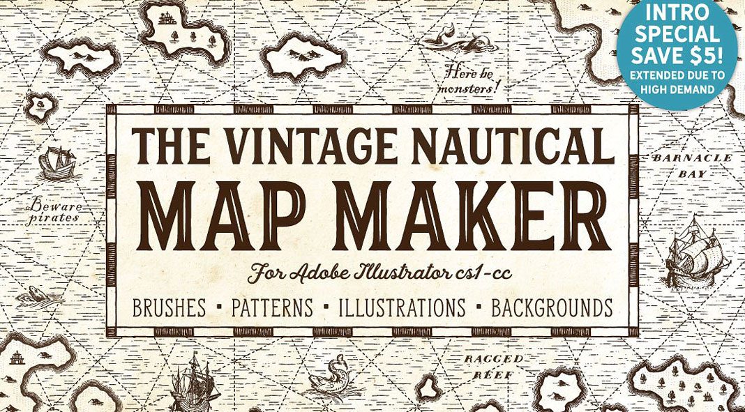 The Vintage Nautical Map Maker. The Vintage Nautical Map Maker.