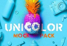 Unicolor Scene Mockup Pack from Mockup Zone