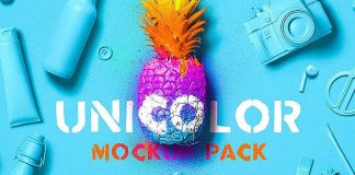 Unicolor Scene Mockup Pack from Mockup Zone