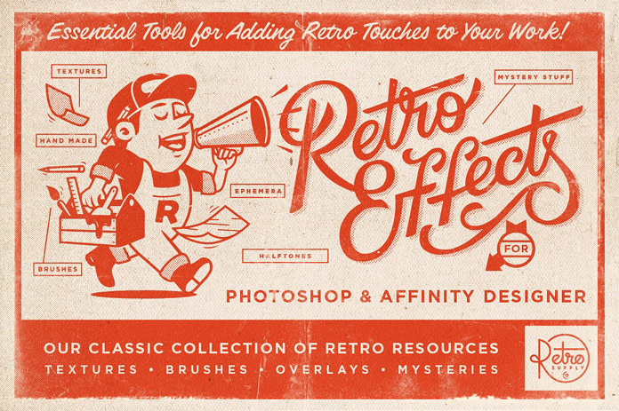 Brushes, textures, and overlays.