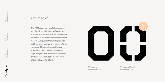 About the font family.