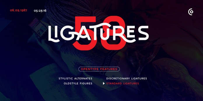 Autorich Sans font, Ligatures, Stylistic Alternates, Oldstyle Figures.