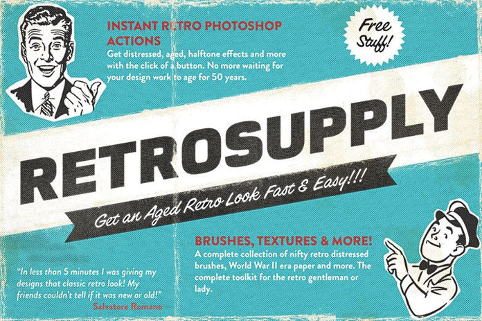 Get an aged retro look fast and easy.