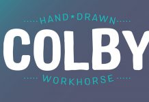 Colby hand-drawn sans serif font family by Jason Vandenberg.