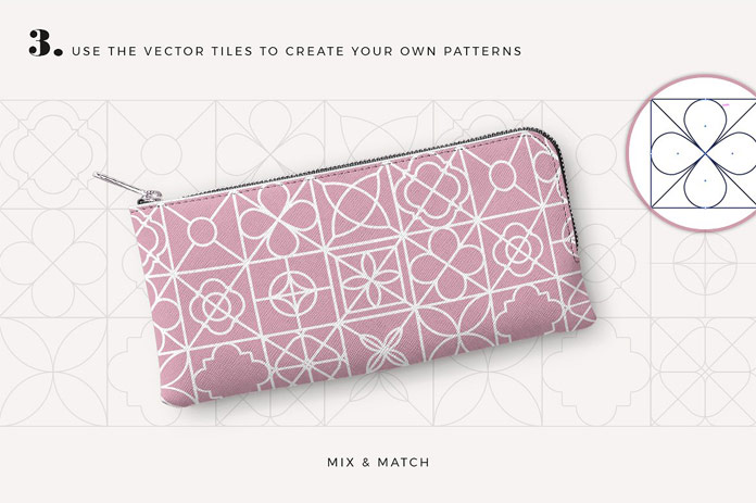 Use the vector tiles to create your own patterns.