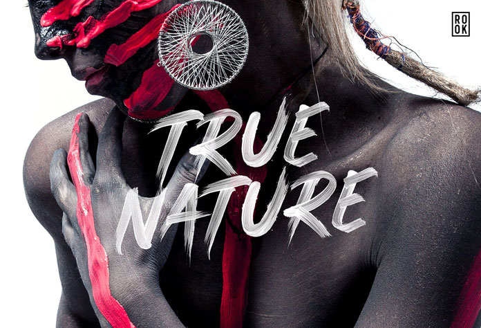A hyper realistic typeface that truly looks hand painted.