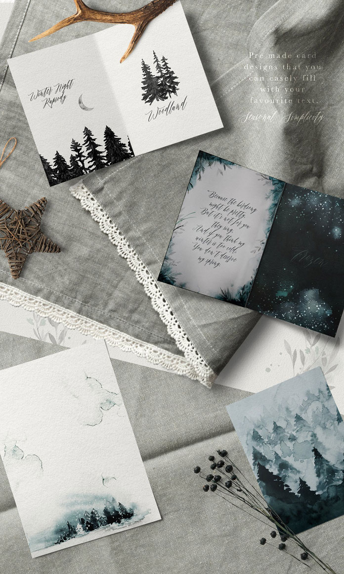 Postcards and invitations.