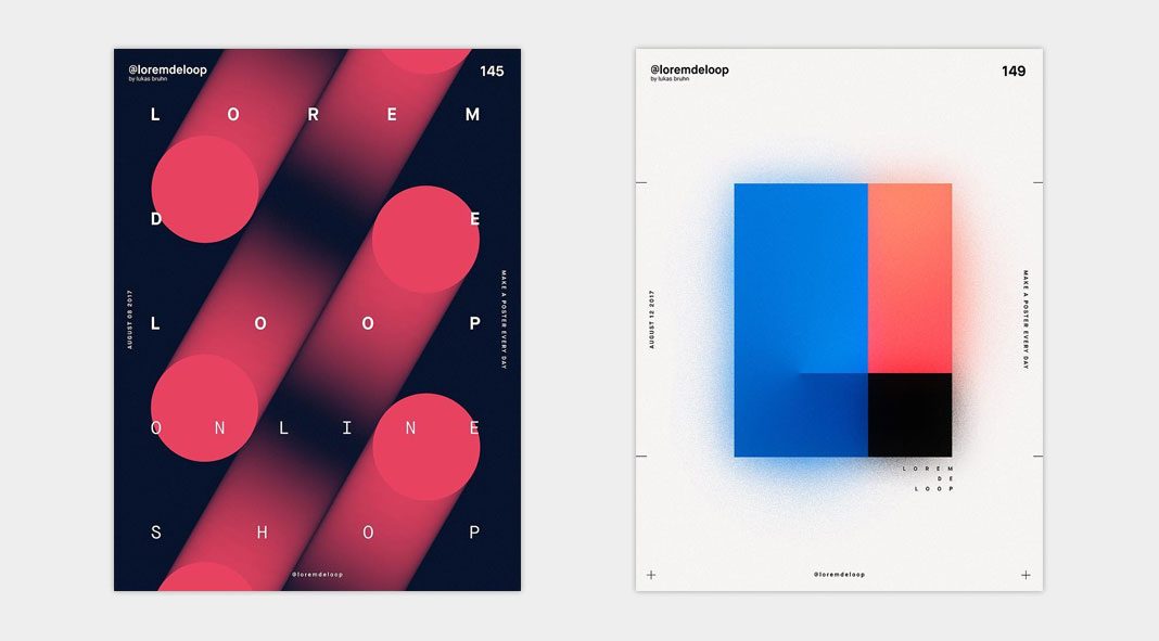 A poster a day by Lukas Bruhn aka Lorem De Loop A poster a day by Lukas Bruhn aka Lorem De Loop