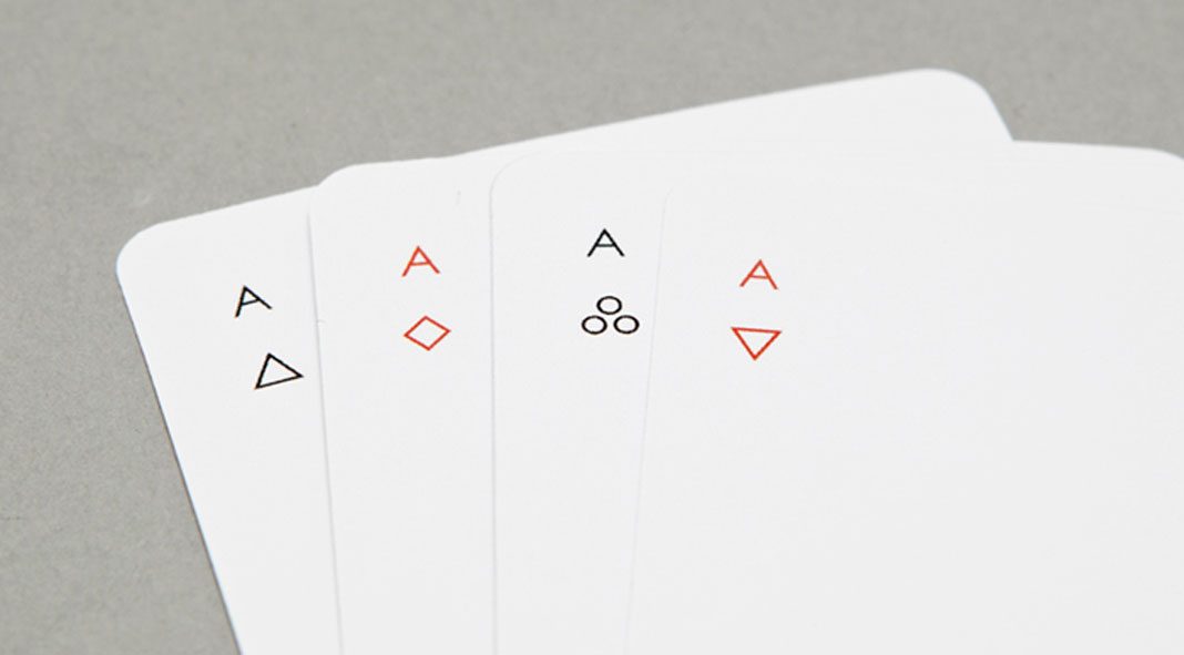 MINIM, a deck of playing cards by design practice Joe Doucet.