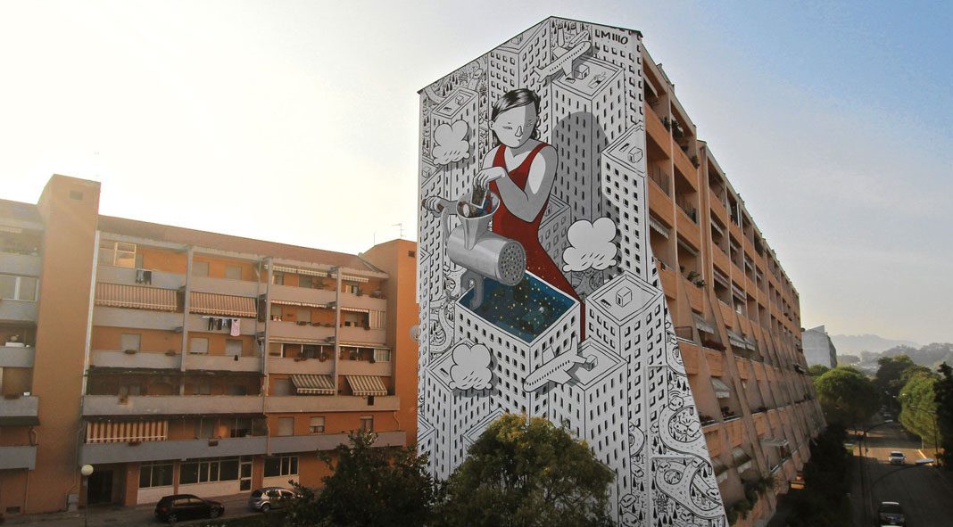 Mural by Italian artist Francesco Camillo Giorgino, aka Millo.