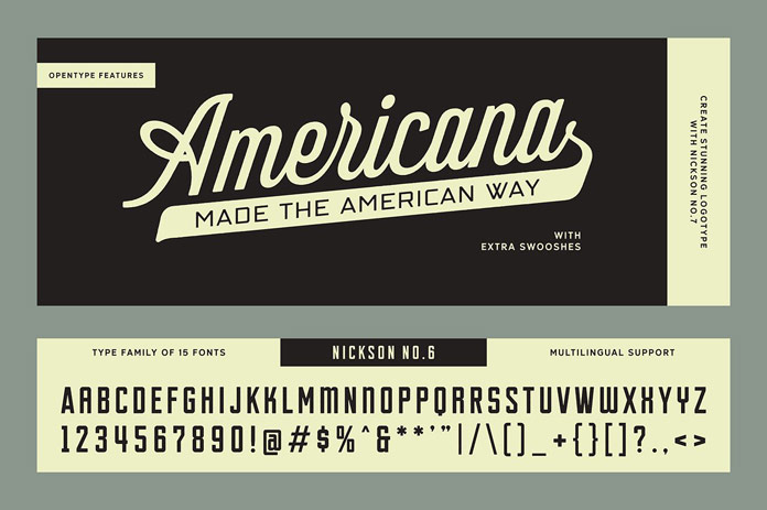 Packed with lots of OpenType features.