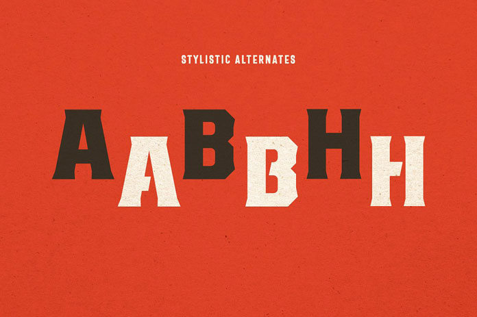 Stylistic alternates.