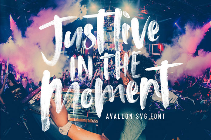 Avallon OpenType-SVG Font.