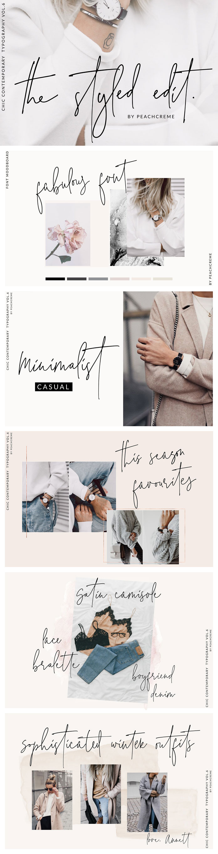 The Styled Edit – handwritten script font.