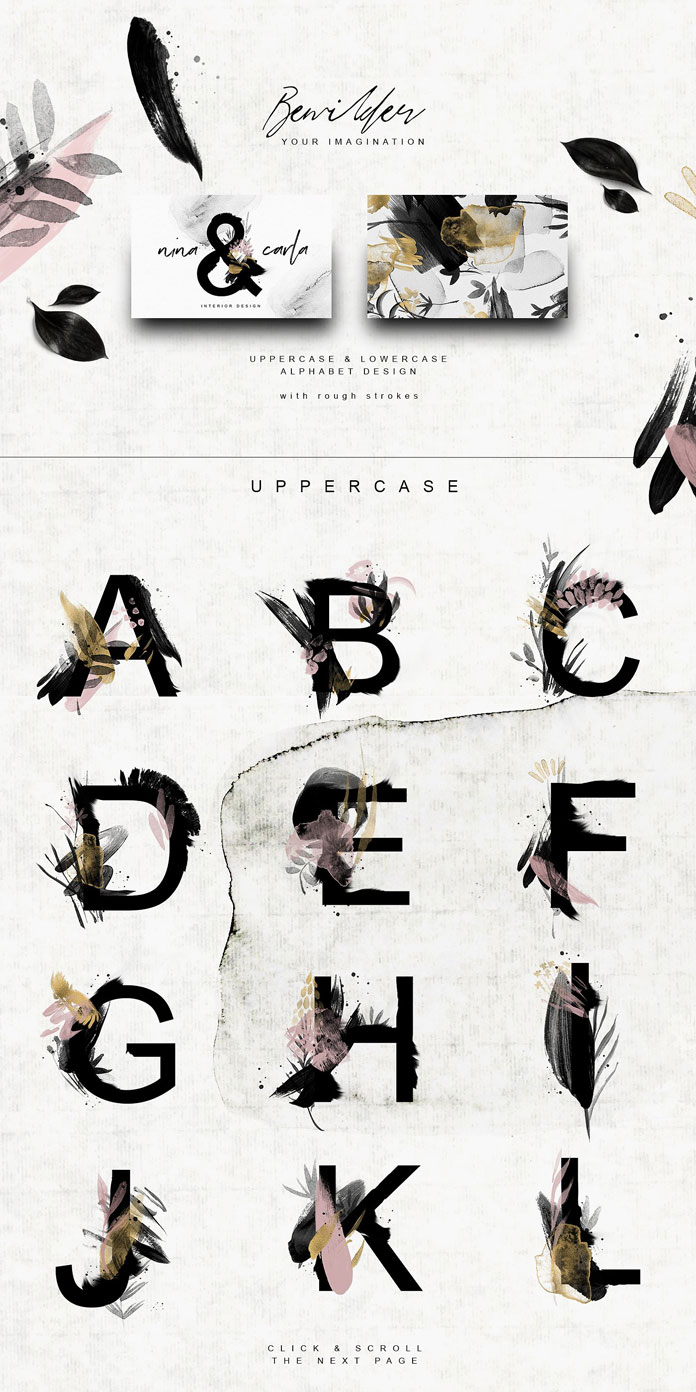Uppercase letters. Uppercase letters.