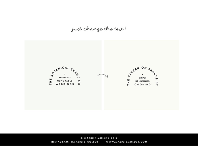 Just change the text.