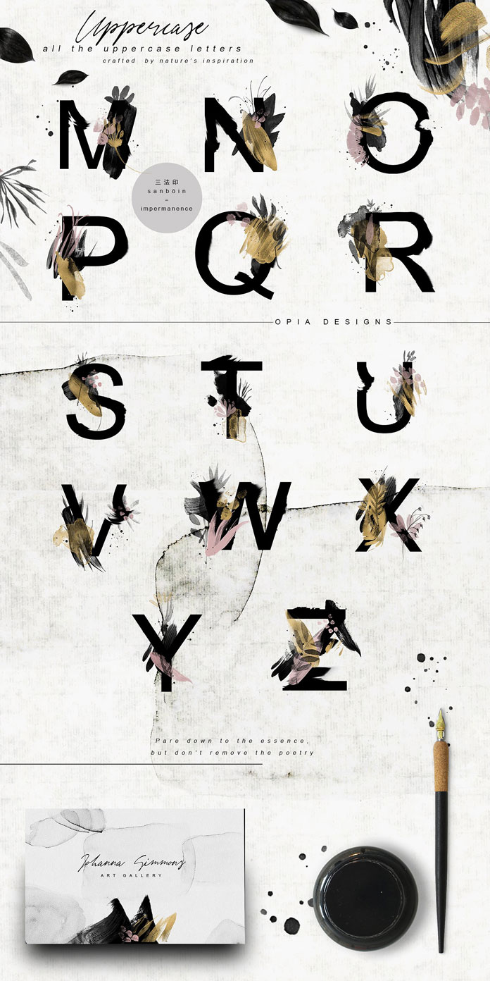 Uppercase letters. Uppercase letters.