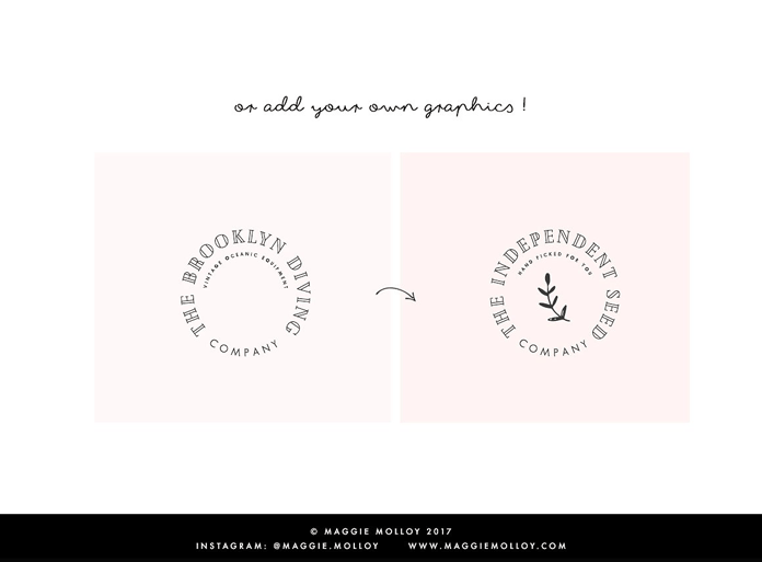 Or add your own graphics.