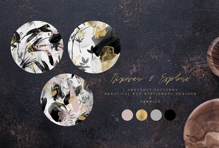 3 abstract patterns. 3 abstract patterns.