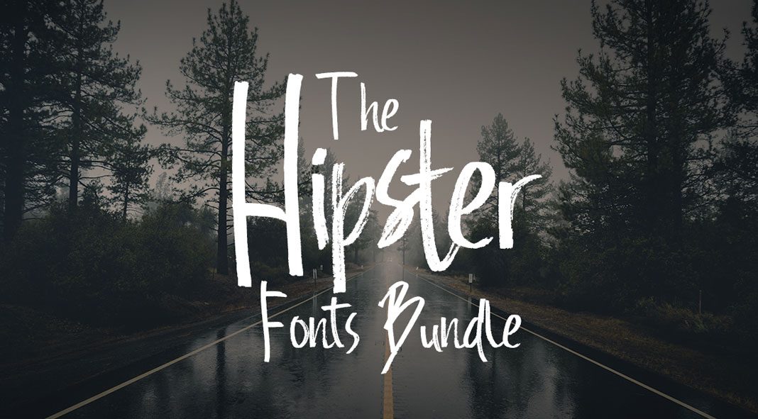 The Hipster Fonts Bundle 68 High-Quality Modern Fonts.