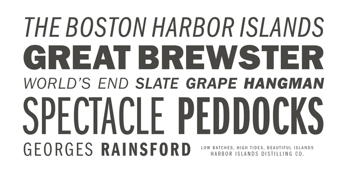 ITC Franklin Gothic, Type samples.