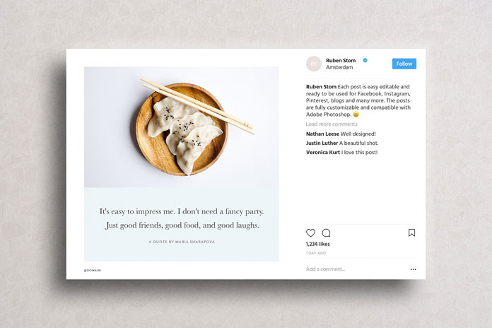 Update your social media feeds in a stylish and professional way.