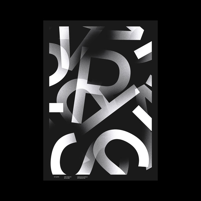 A playful, random combination of uppercase letters. A playful, random combination of uppercase letters.