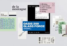 De la montagne hotel – graphic design and art direction by Simon Langlois.