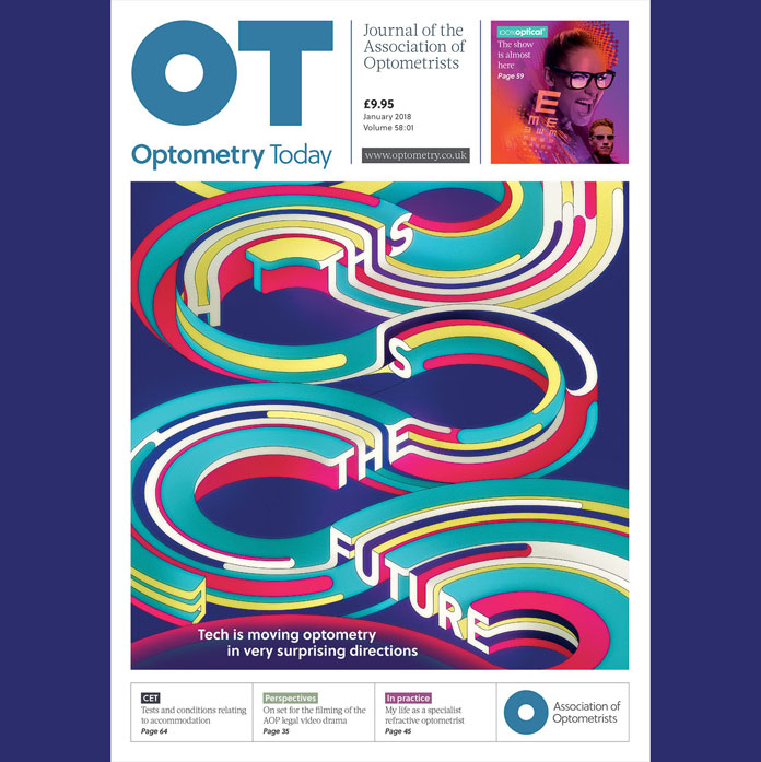 OPTOMETRY TODAY - This is the future - design by Charles Williams.