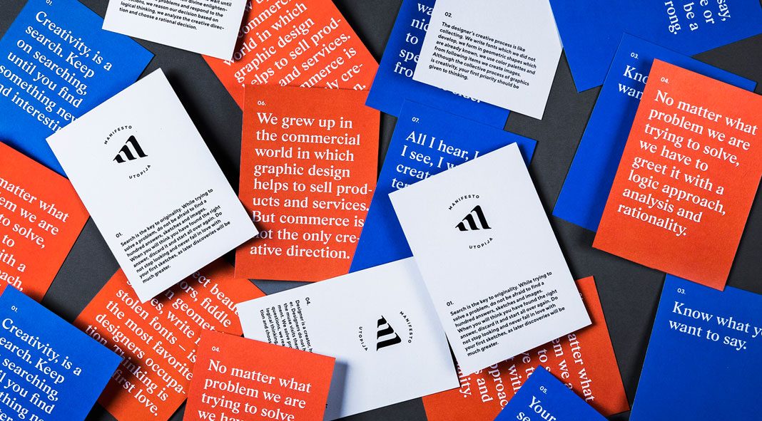 The Utopia of the Manifesto, a personal project by Andstudio.