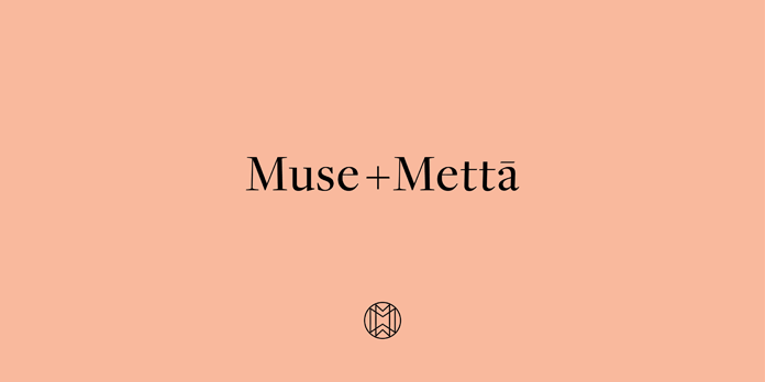 Graphic design, branding, and packaging by Kati Forner for Muse + Metta.