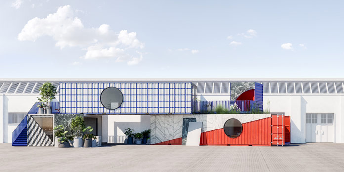 Spatial concepts based on the themes of micro-living and temporary living.