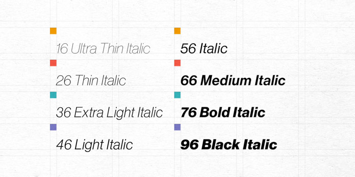 True Italics.
