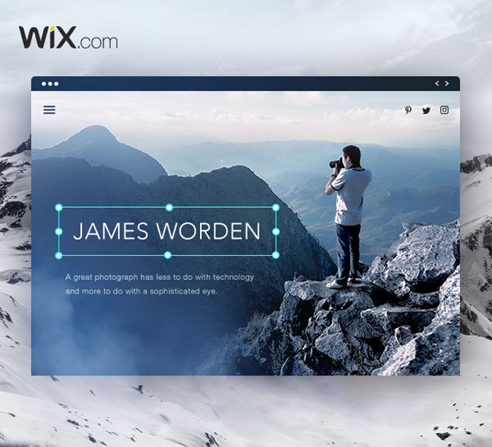 Wix - the free website builder for photographers and creative professionals.