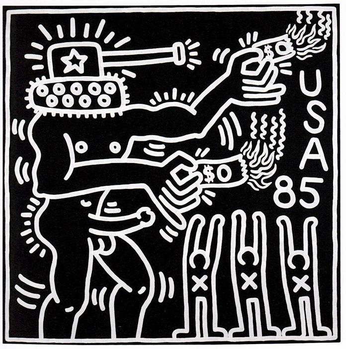 Keith Haring - untitled artwork from 1982 - © by Keith Haring Foundation Keith Haring - untitled artwork from 1982 - © by Keith Haring Foundation