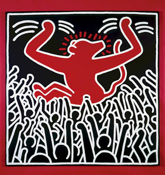 Keith Haring - untitled artwork made in 1985 - © by Keith Haring Foundation Keith Haring - untitled artwork made in 1985 - © by Keith Haring Foundation