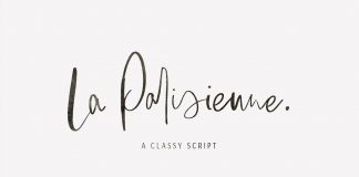 La Parisienne: Classy Script font by Sinikka Li La Parisienne - classy script font by Sinikka Li
