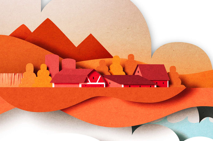 Papercut editorial illustration made for Sciam
