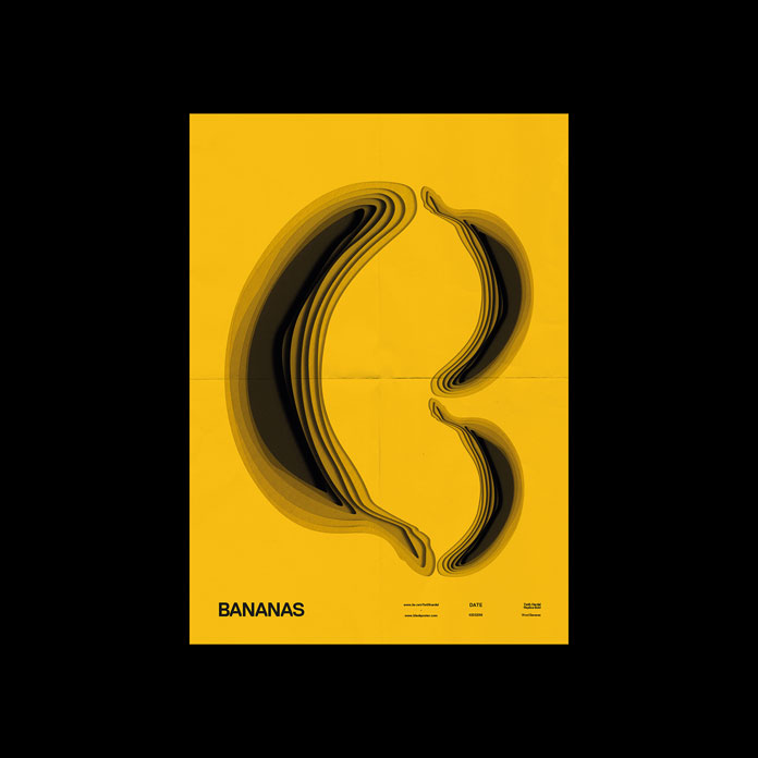 Yellow Bananas print. Yellow Bananas print.