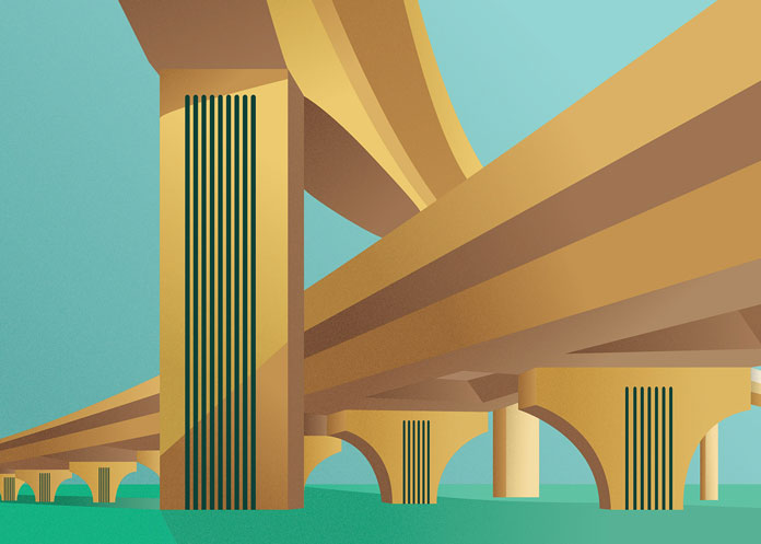Jahra and Jamal Abdul Nasser Road - close up of the illustration Jahra and Jamal Abdul Nasser Road - close up of the illustration