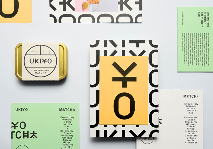 A unique design for a Matcha brand.