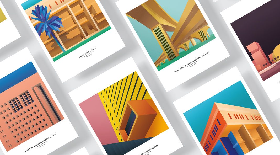 Architectural illustrations by Renata Jakab for PACE Architecture