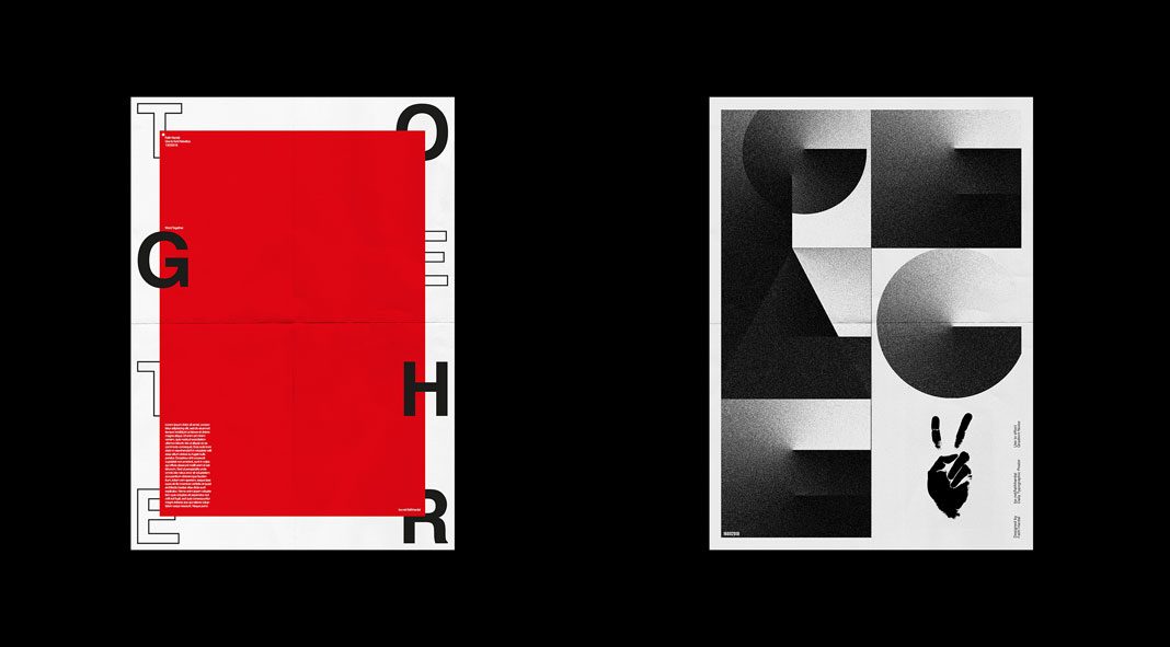 Typographic posters by Fatih Hardal.