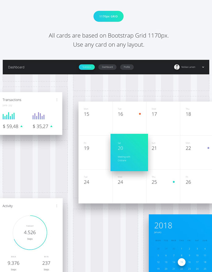 Bootstrap grid 1170 px.