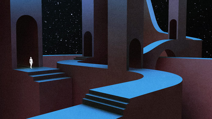 Cosmic Structures - illustrations by graphic designer and illustrator Oska.