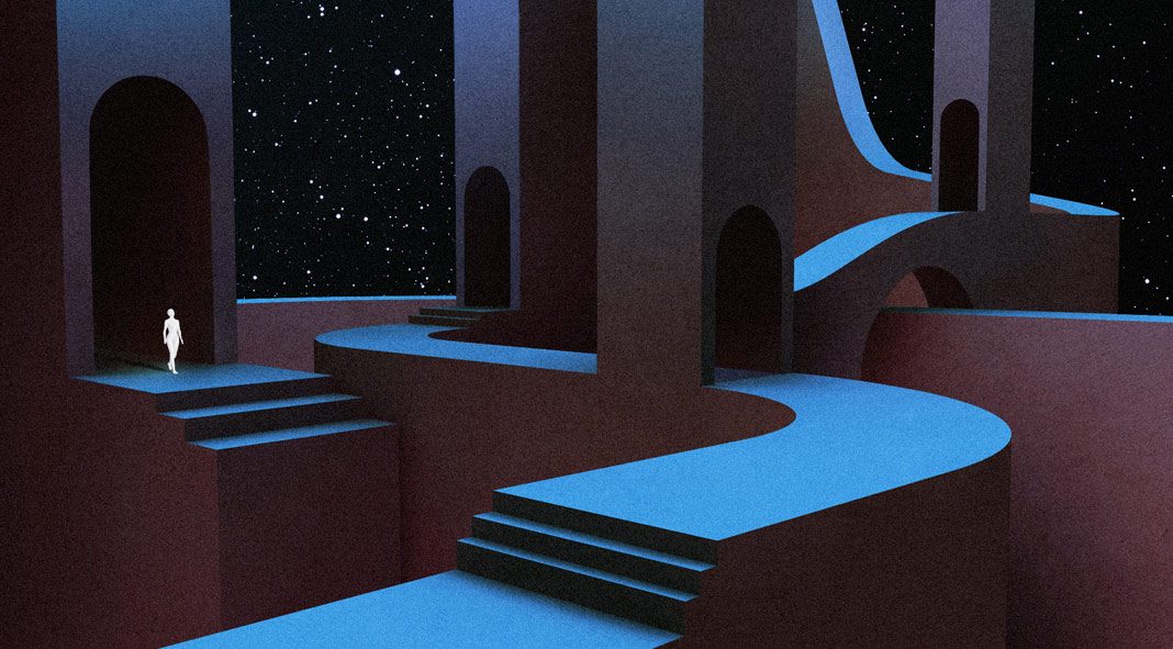 Cosmic Structures - illustrations by graphic designer and illustrator Oska.