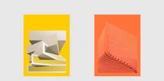 Syntax in architecture - poster designs by Giuseppe Gallo based on nine projects of Bjarke Ingels Group (BIG)