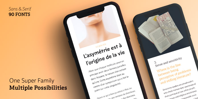 Multiple fonts from Latinotype - One superfamily for multiple purposes